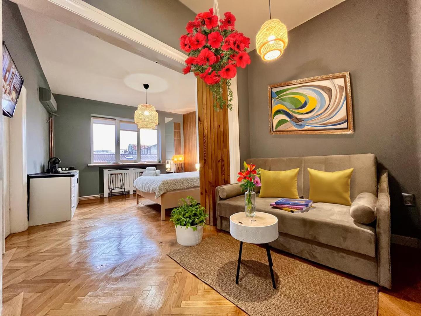 Woodie Studio With Premium Comfort By Piata Unirii Bukarest Kültér fotó